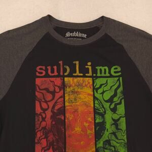 Sublime Band Long Sleeve Crew Neck Graphic Shirt Mens Size Extra Large XL Black